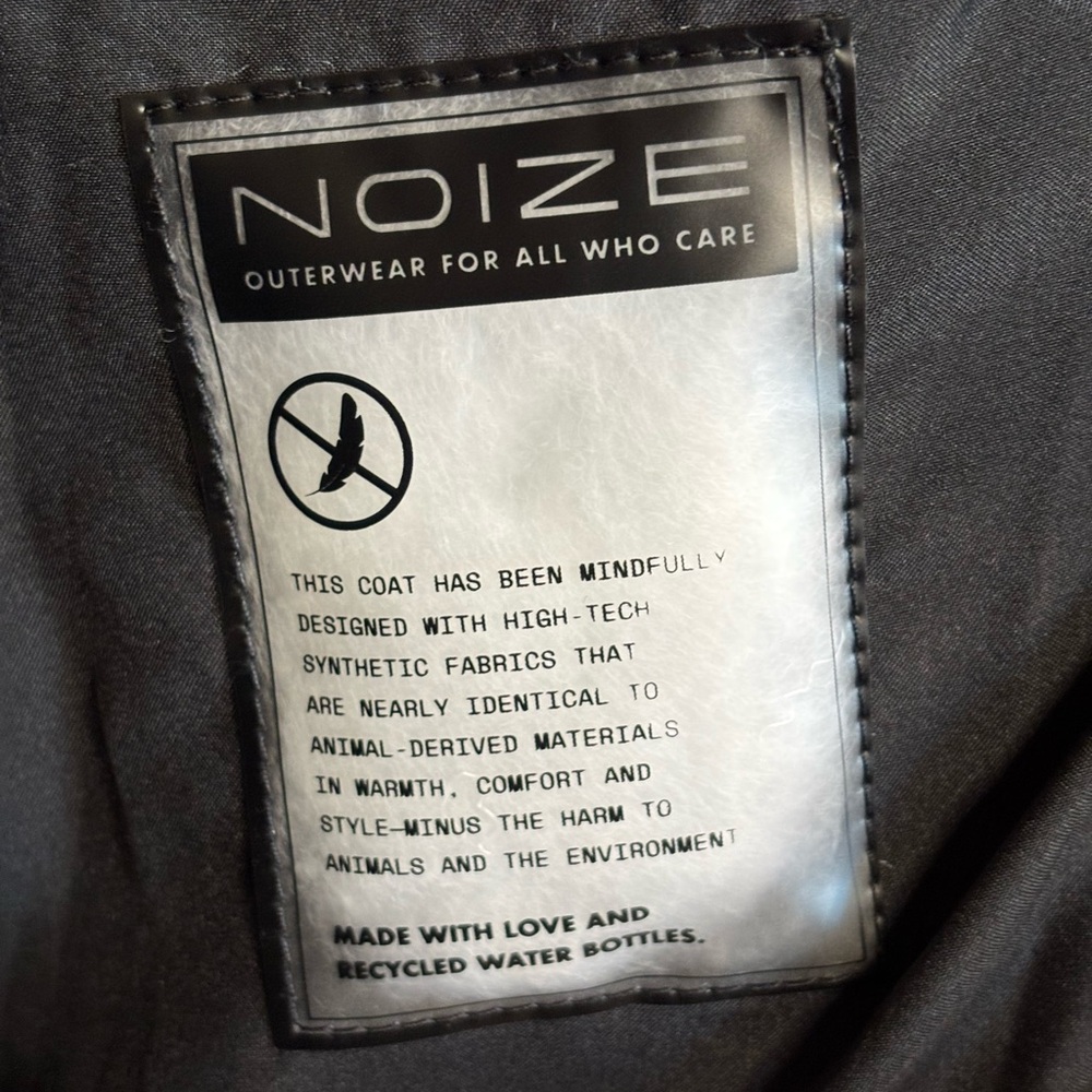 Noize Quilted Hooded Puffer Coat Jacket with Faux Fur Trim - Size XS - Picture 12 of 14